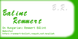 balint remmert business card